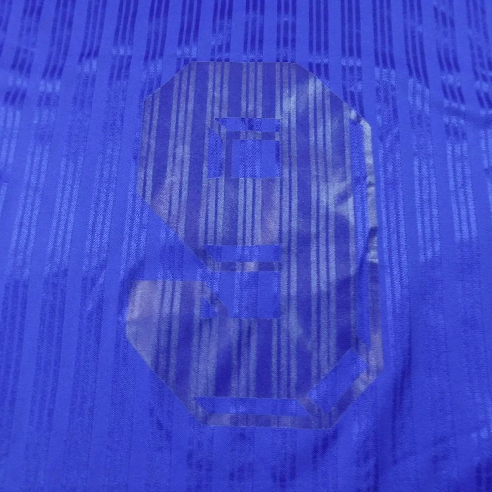 VTG‎ Adidas Shirt Mens XL Blue Striped 9 Soccer Futbol Football Jersey USA 90s